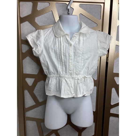 GIRLS GAP EDENS BOUQUET JANIE AND JACK DRESS TOPS blouses WHITE IVORY LOT sz 4 5 - Picture 12 of 14